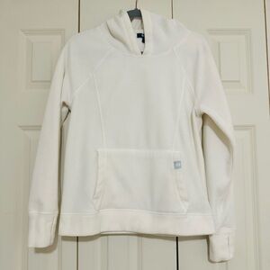 Gap Women's White Sweater with hood Size S